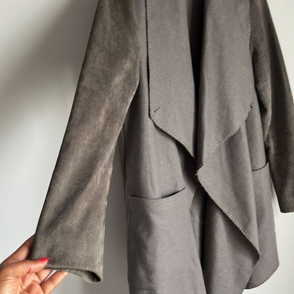 AllSaints Suri Roux Coat, Light Khaki - Picture 9 of 16